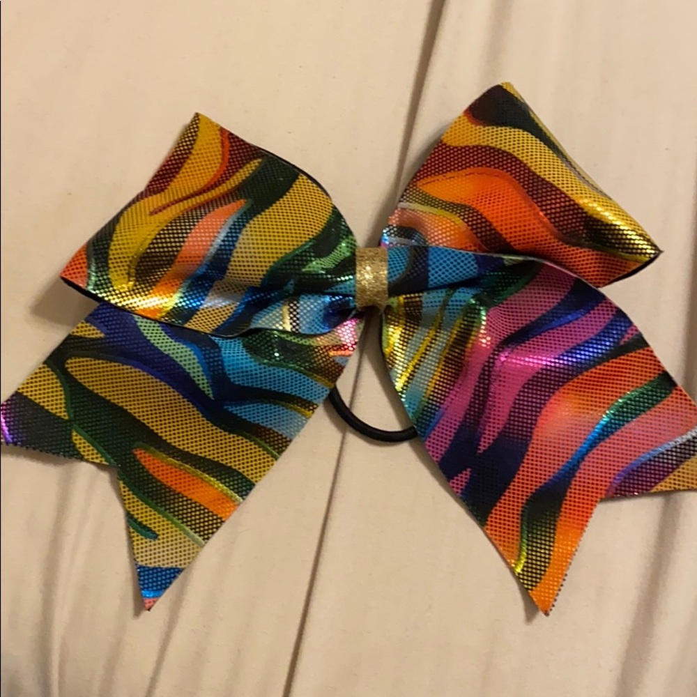 Animal Print Cheer Bow